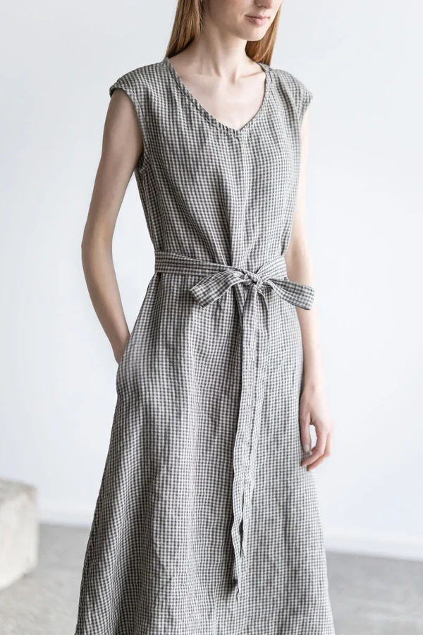 elegant linen maxi dress epic linen - Image 2