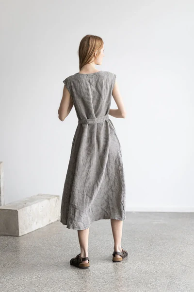 elegant linen maxi dress epic linen - Image 6